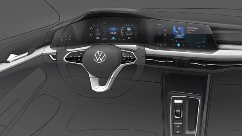 Nuova Volkswagen Golf 8, le novità per gli interni