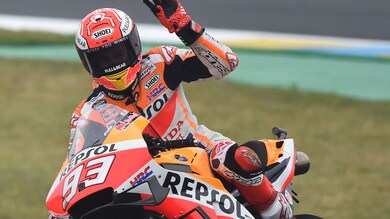 Le Mans, Marquez primo in Fp4. Decimo Rossi