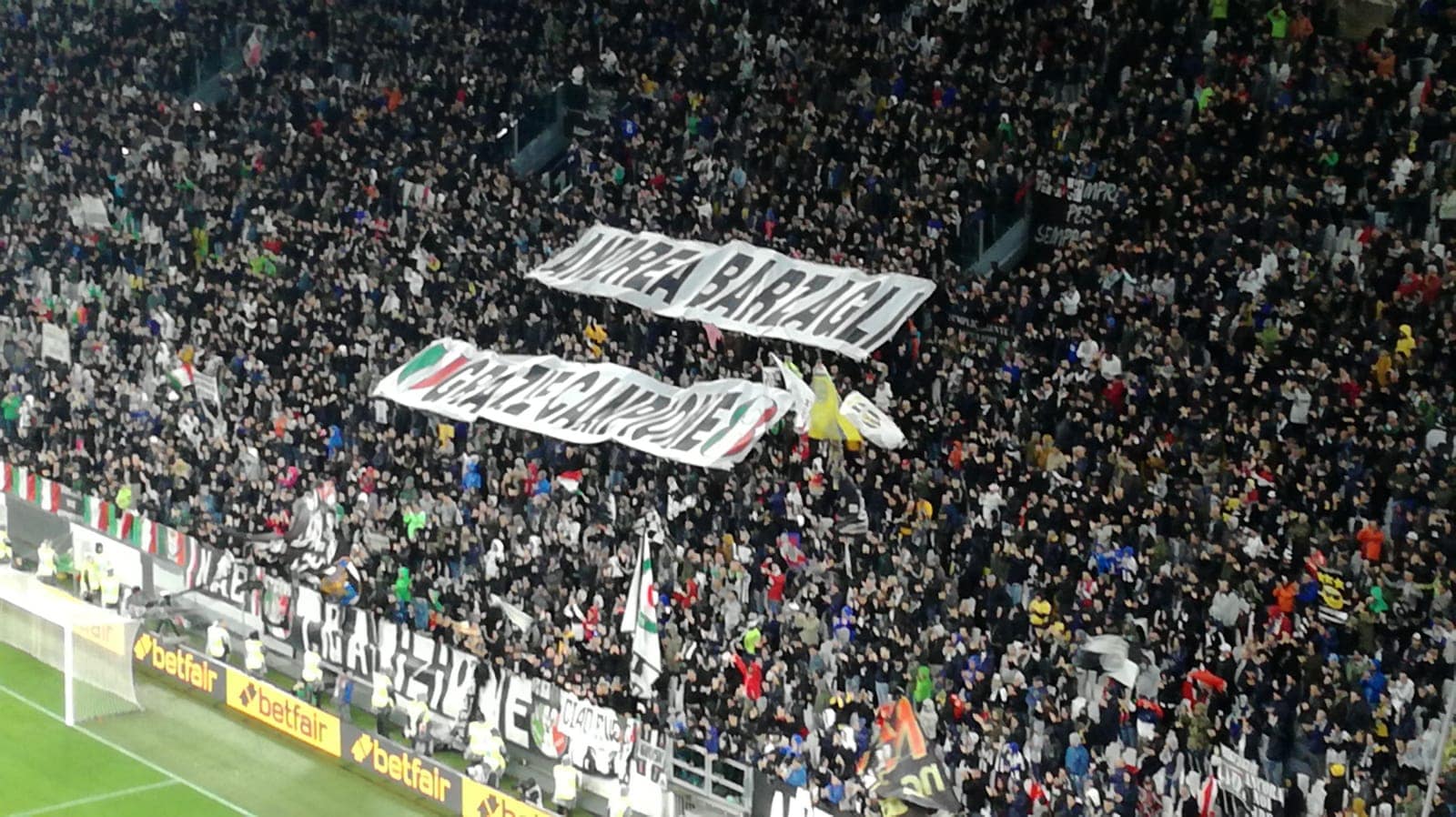 Barzagli commosso per l’ultima partita all'Allianz Stadium