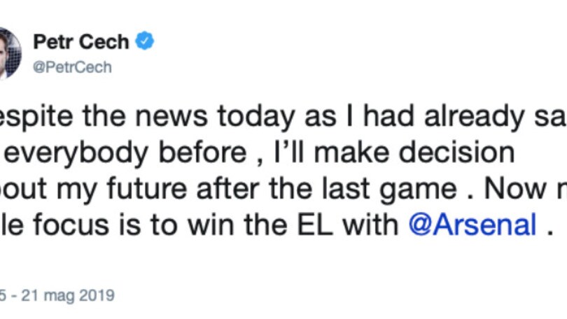 Cech sul suo futuro al Chelsea : «Deciderò dopo la finale di Europa League»