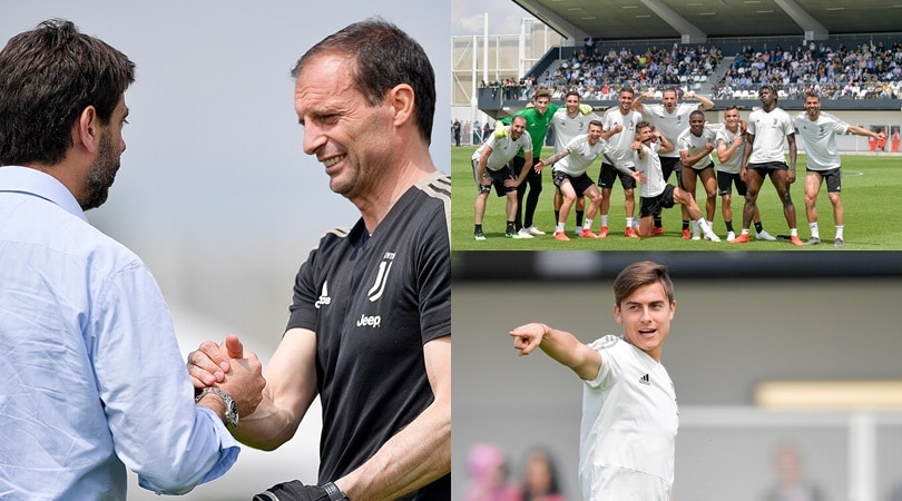 Juve, quanti sorrisi in allenamento