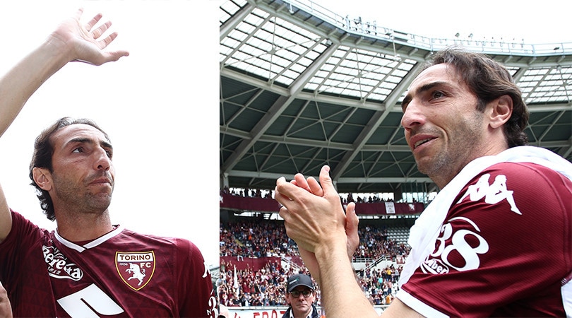 Moretti saluta commosso sotto la curva