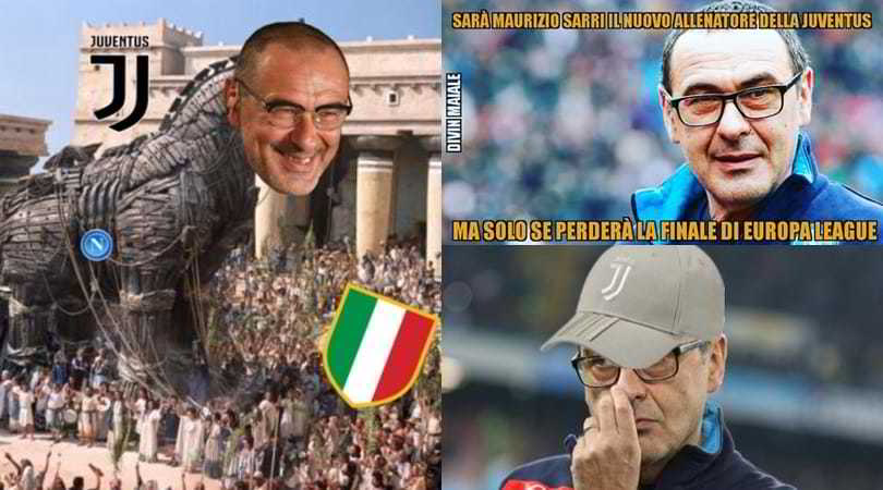 Juve-Sarri: i social la vedono così