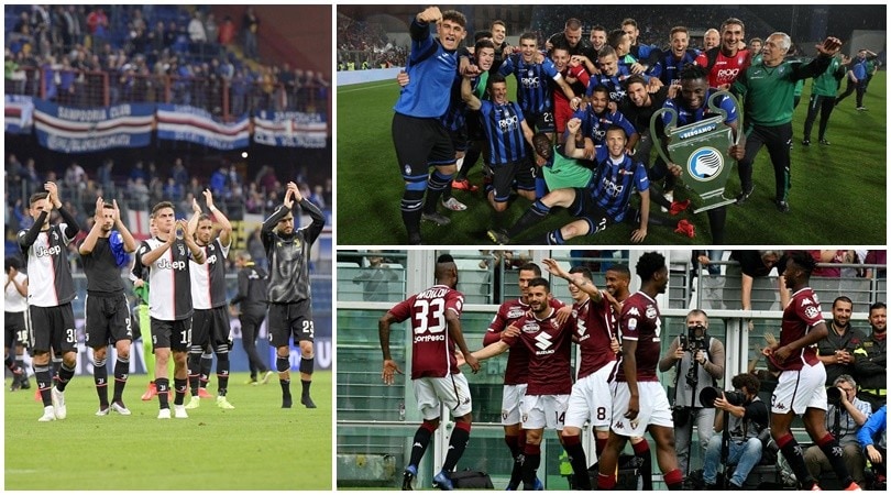 Juventus, -5 punti rispetto allo scorso anno. Torino e Atalanta da record