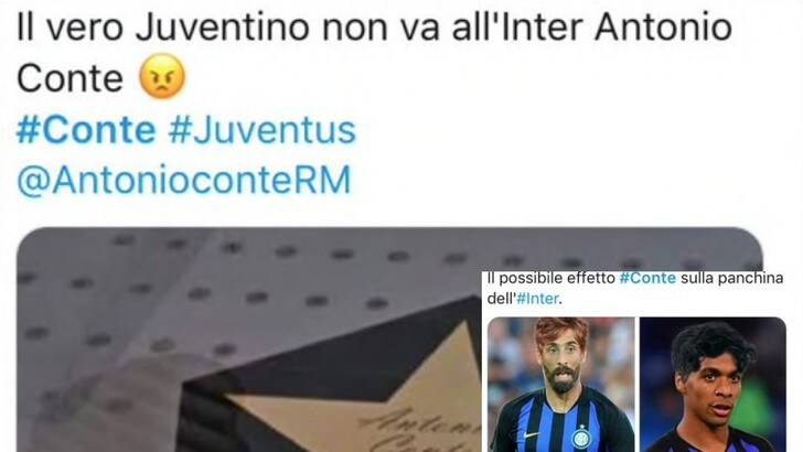 Conte all'Inter: ecco la reazione dei tifosi sui social