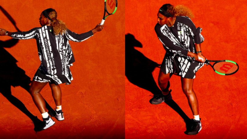 Serena Williams, che completo al Roland Garros