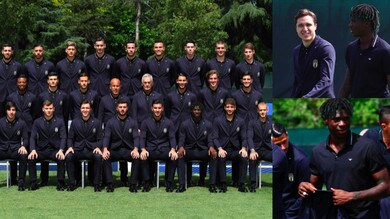 Kean, foto ufficiale con l'Italia Under21: inizia la missione Europeo