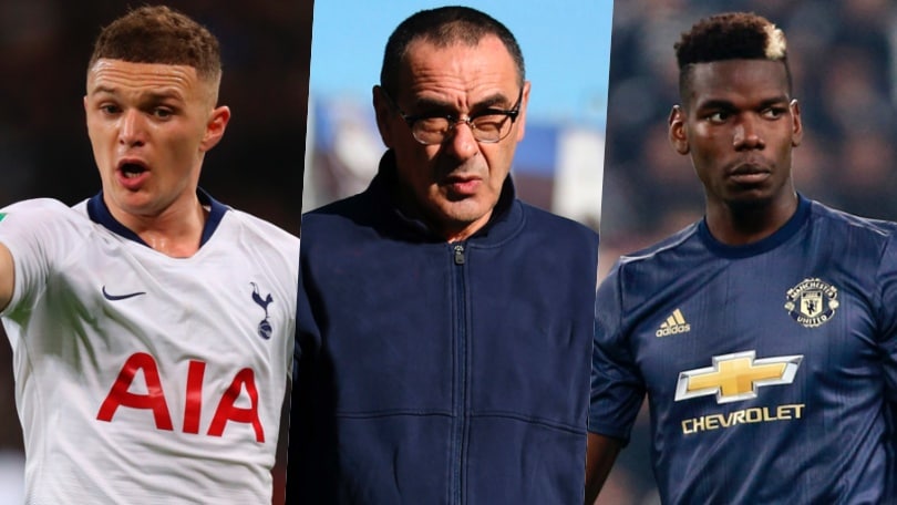La Juve di Sarri: 4-3-3 con Trippier e Pogba