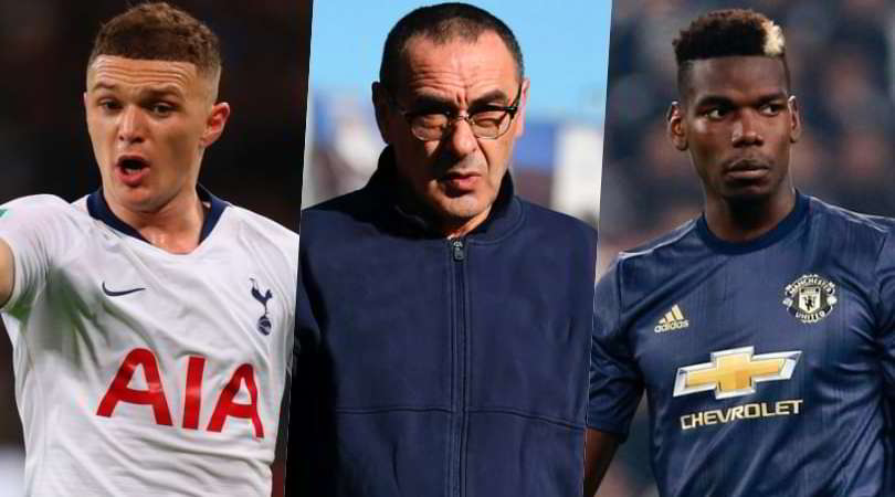 La Juve di Sarri: 4-3-3 con Trippier e Pogba