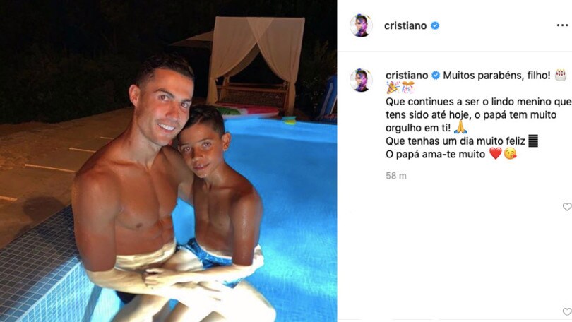 È il compleanno di Cristianinho, Ronaldo: "Papà è molto fiero di te"