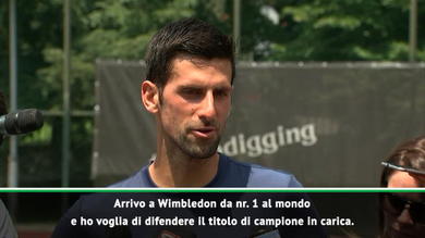 Djokovic carico: "A Wimbledon per difendere il titolo"