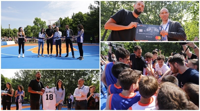 Basket, Belinelli taglia il nastro con la Appendino: nasce il nuovo campo a Piazza d'Armi