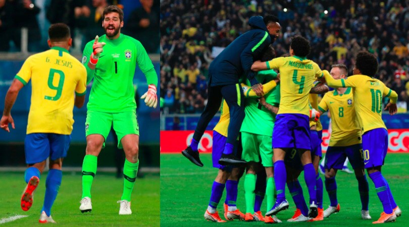 Coppa America, festa Brasile grazie ad Alisson e Gabriel Jesus