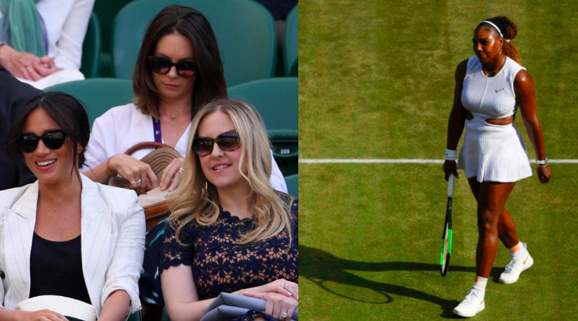 Wimbledon: Meghan, moglie del principe Harry, sugli spalti per Serena Williams