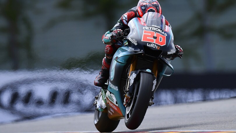 Sachsenring: Marquez davanti nelle terze libere, Rossi undicesimo
