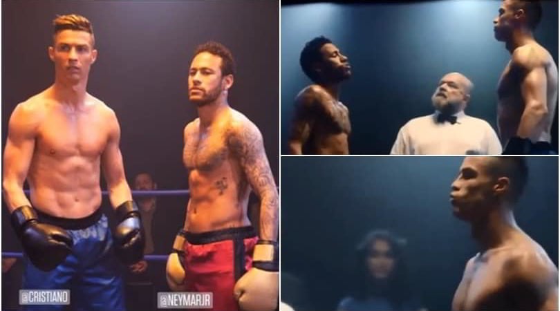 Cristiano Ronaldo e Neymar sul ring: spot coi guantoni da boxe