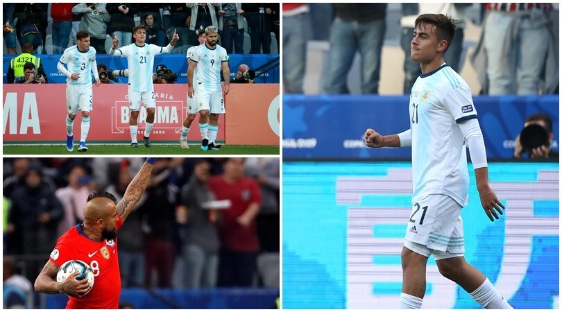 Dybala lancia l'Argentina al terzo posto in Coppa America. Al Cile non basta Vidal