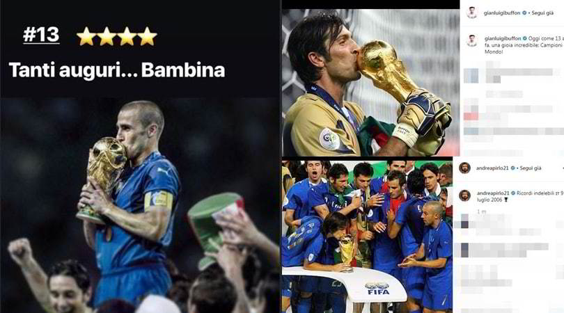 Italia campione del Mondo: gli azzurri ricordano il 9 luglio 2006