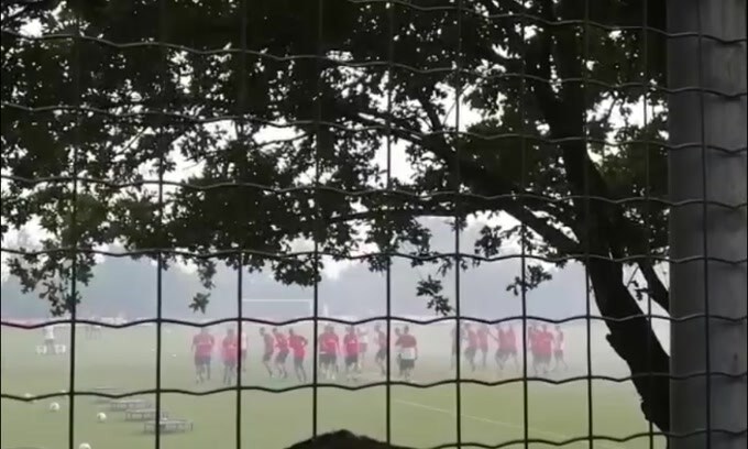 Primo allenamento stagionale per il Milan