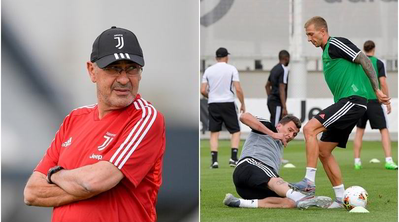 Juve, Sarri osserva e Mandzukic va subito in tackle