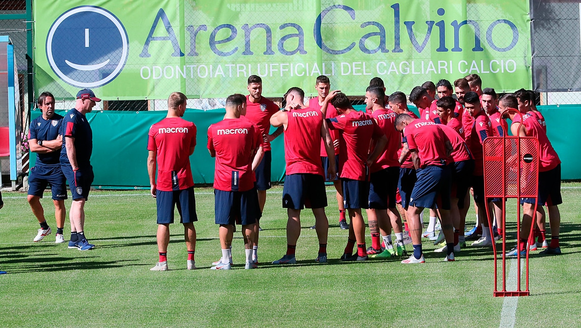 Il Cagliari di Maran si prepara in Trentino per la nuova stagione