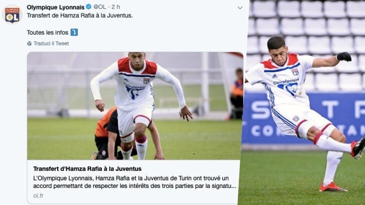 Juve, ufficiale: dal Lione arriva Rafia