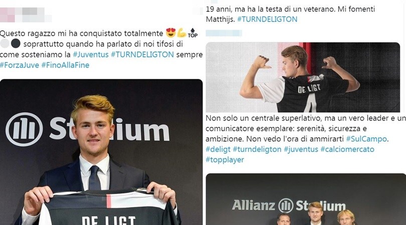 La conferenza di De Ligt conquista i tifosi bianconeri. Le reazioni social