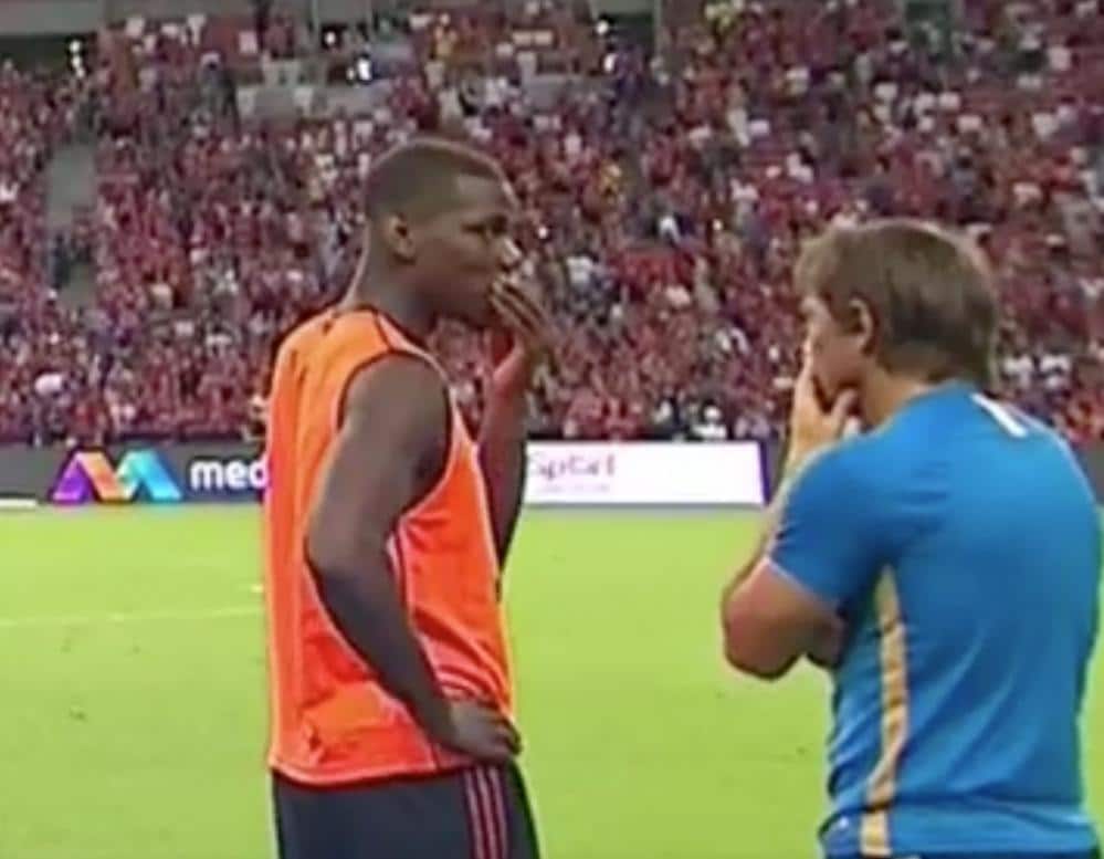 Pogba, saluto particolare a Conte