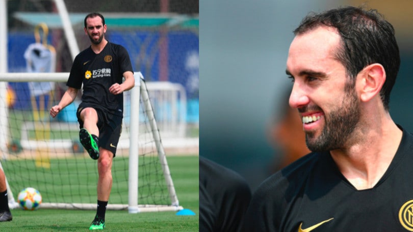 Godin, ecco il primo allenamento con l'Inter