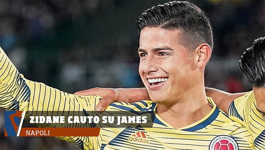 Napoli, Zidane cauto sul futuro di James