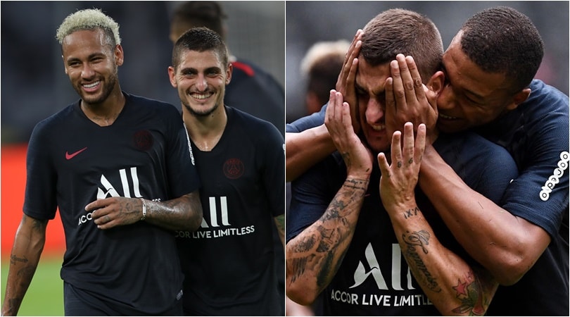 Psg, Verratti show in mezzo a Mbappé e Neymar