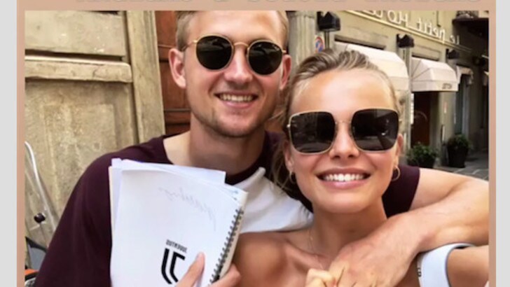 De Ligt: a scuola di italiano con AnneKee e di Juve con Sarri e Chiellini