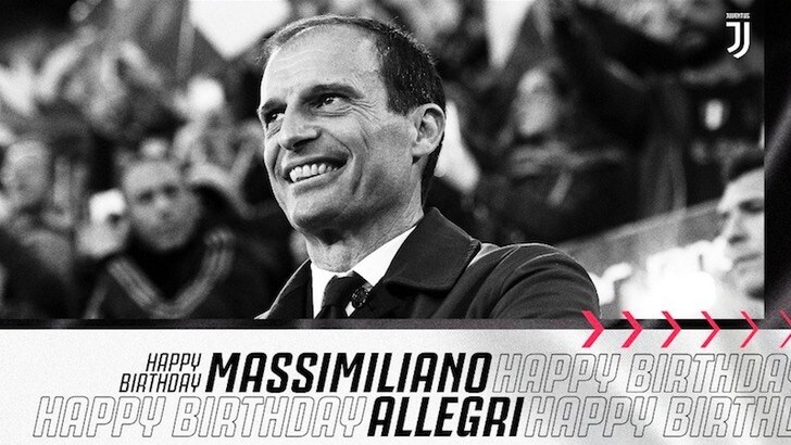 Compleanno per Max Allegri: ecco la dedica della Juventus