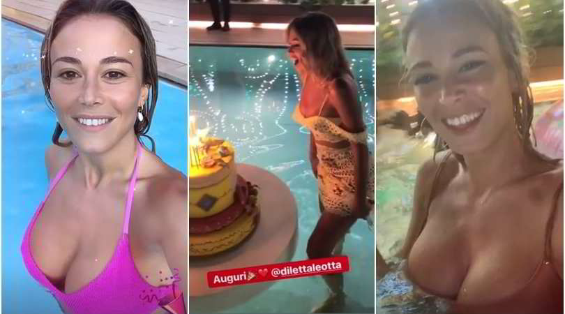 Diletta Leotta si scatena: super festa in piscina!