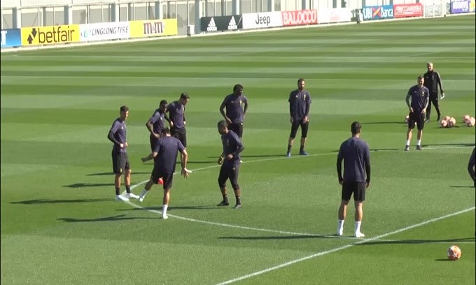 Juve, Ramsey segna in allenamento