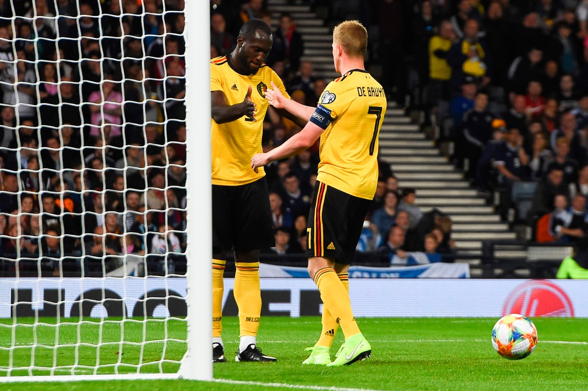 Lukaku-De Bruyne, gol e assist a grappoli: il Belgio vola