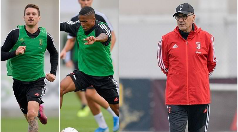 Juve, riecco Sarri: in campo a dirigere l'allenamento