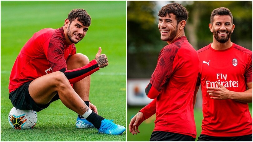 Milan, Theo Hernandez torna in gruppo