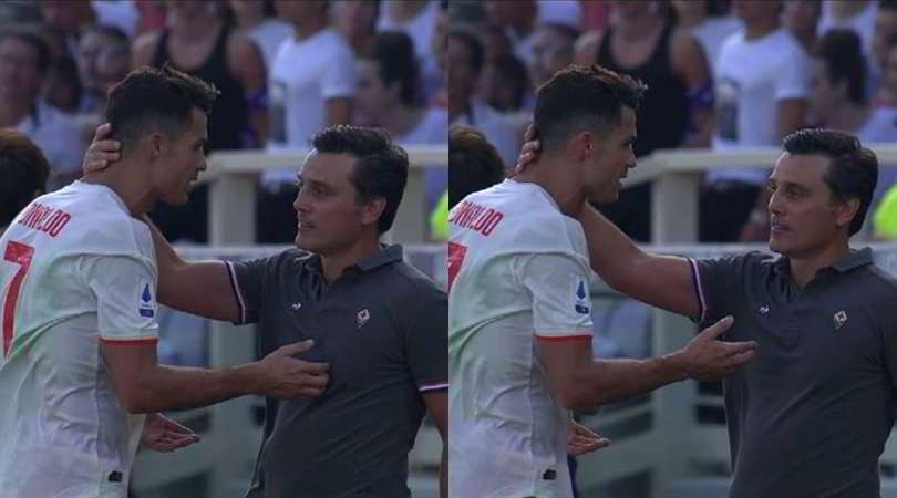 Fiorentina-Juve, Ronaldo abbraccia Montella: la fotosequenza