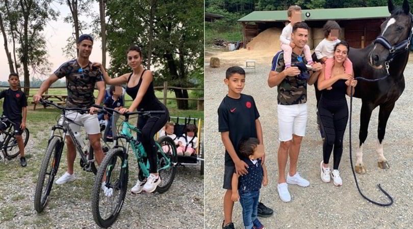 Natura, bici e famiglia: così Ronaldo si rilassa prima della Champions