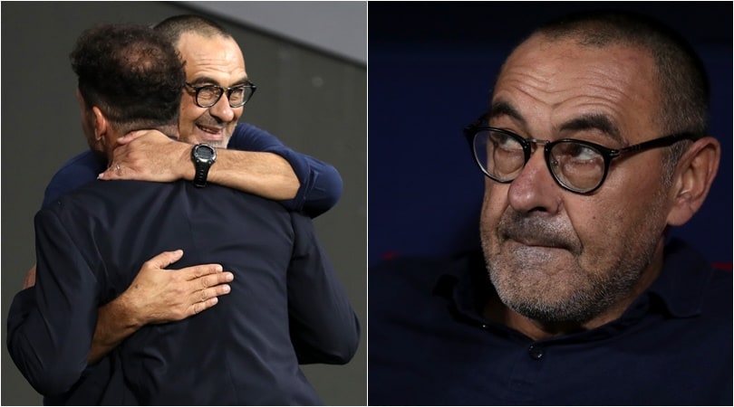 Sarri, quanta emozione: esordio in Champions sulla panchina della Juve