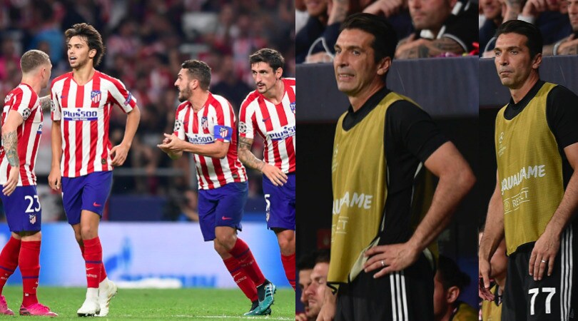 Juve: l’Atletico rimonta, Buffon amareggiato in panchina