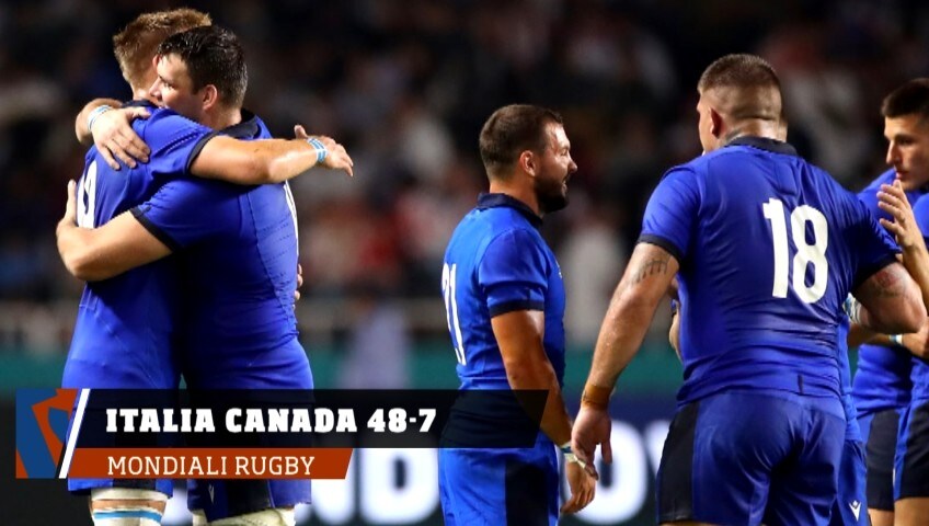 Mondiali Rugby, Italia-Canada 48-7
