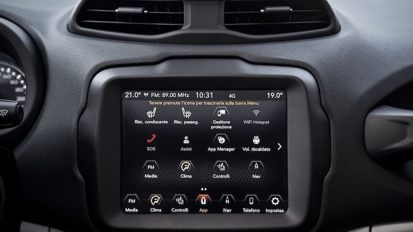 Jeep Renegade 2020 e Uconnect Box: sempre più connessa