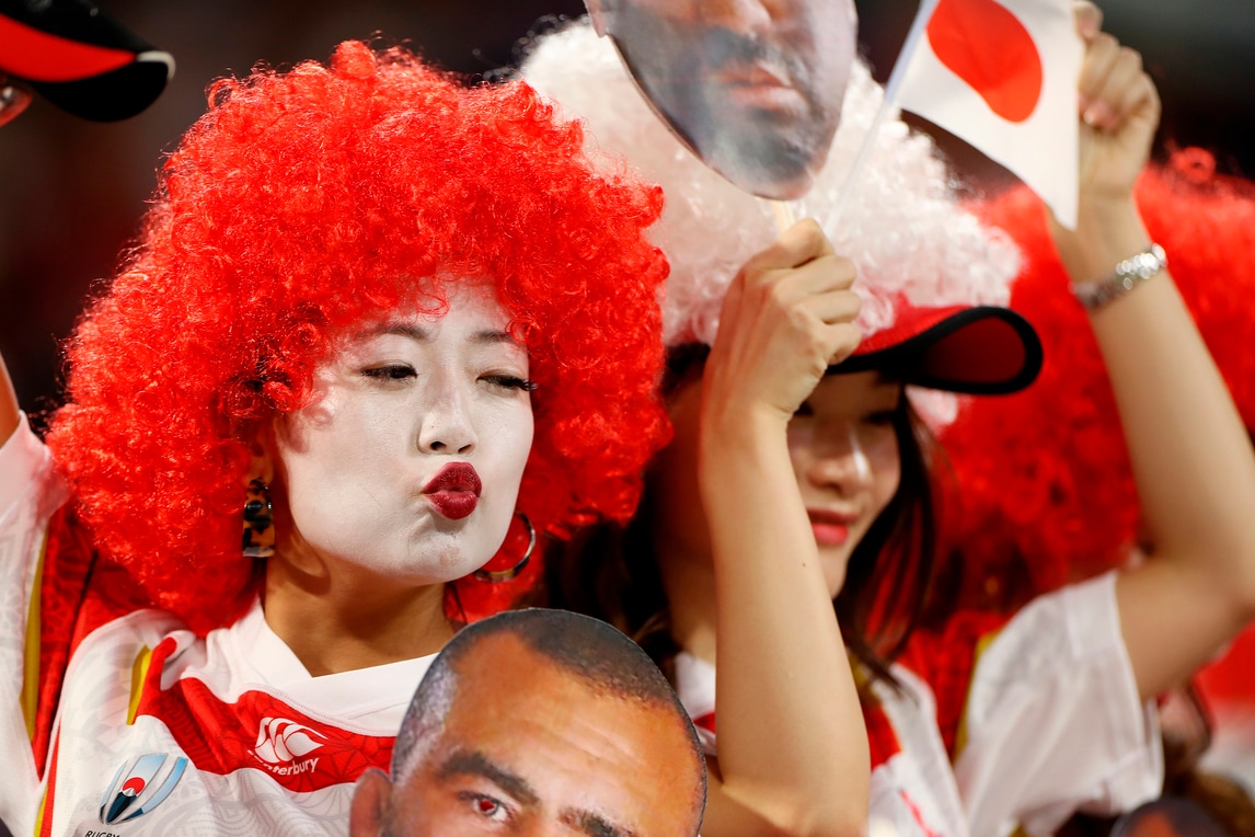 Mondiali rugby, lo show è anche sugli spalti