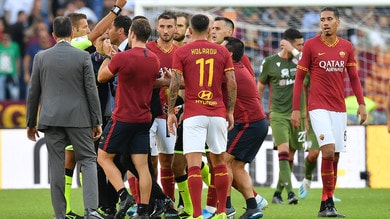 Roma-Cagliari 1-1, Diawara infortunato. Nel finale espulso Fonseca