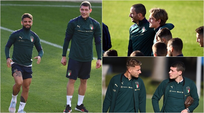 Italia, primo allenamento in verde in vista della Grecia