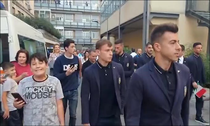 La Nazionale al Bambin Gesù: foto e autografi per El Shaarawy