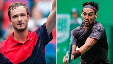 Atp di Shanghai: Medvedev stende Fognini, l'azzurro si ferma ai quarti