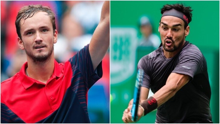Atp di Shanghai: Medvedev stende Fognini, l'azzurro si ferma ai quarti